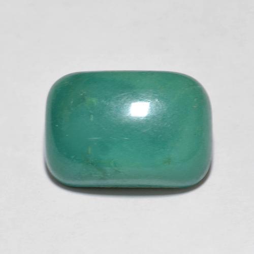 Turquesa Forma Cojín de 13,5 x 9,4mm de China, peso de 3.93 ct, piedra preciosa natural No tratado en Opaco Clarity, Turquesa Cabujón forma Cojín de 1 pieza - Color: Verde azul, dureza Mohs de 5 - 6, Photo A