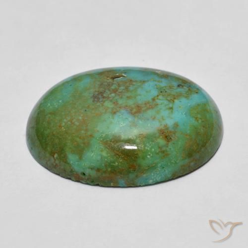 Turquoise Gemstone in 21 x 16.2 mm Size for Sale, Turquoise Stone in Medium Green Color