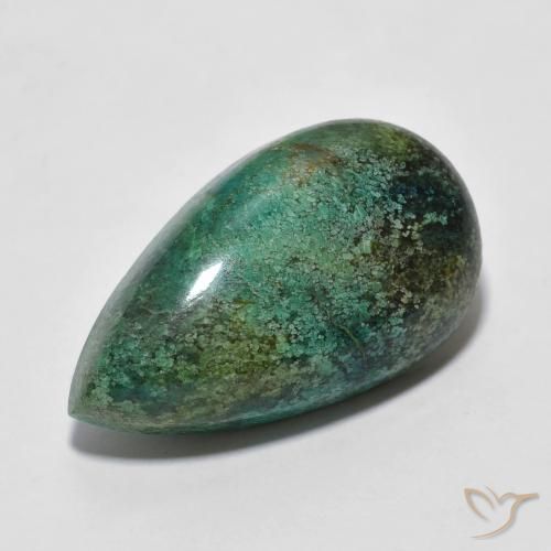 8.44 ct Turquoise Turquoise Stone, Natural Turquoise in Pear Cabochon Shape for Sale