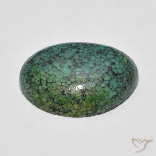 Turquoise Gemstone in 19 x 14.2 mm Size for Sale, Turquoise Stone in Apple Green Color