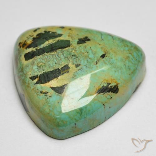 Turquoise Gemstone in 21.1 x 20.1 mm Size for Sale, Turquoise Stone in Yellow Green Color