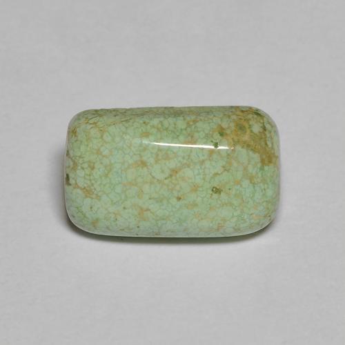 Turquoise Vert cushion cabochon des Etats-Unis, 10,8 x 6,5mm, poids de 1,89 ct, pierre gemme naturelle Non traité de pureté Opaque , 1 pièce de turquoise, couleur Vert chaud, dureté Mohs de 5 à 6, Photo A