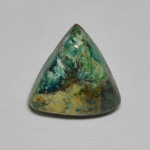 Turquoise Vert pear cabochon 1,34 ct des Etats-Unis, dimension 9,5 x 8,4mm, pierre gemme naturelle Non traité, pureté Opaque , 1 pièce Turquoise de couleur Vert pin pâle , dureté Mohs de 5 à 6, Photo A