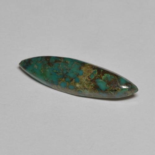 Turquoise Vert Marquise 18,5 x 5,1mm des Etats-Unis, poids de 2,12 ct, pierre gemme naturelle Non traité de pureté Opaque , 1 pièce de turquoise marquise cabochon, couleur : Vert frais, dureté de Mohs de 5 à 6, Photo A