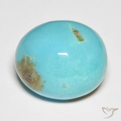 Turchese verde blu da 21,1 ct, taglio ovale da 17,7 x 15,3 mm dagli Stati Uniti, Photo A