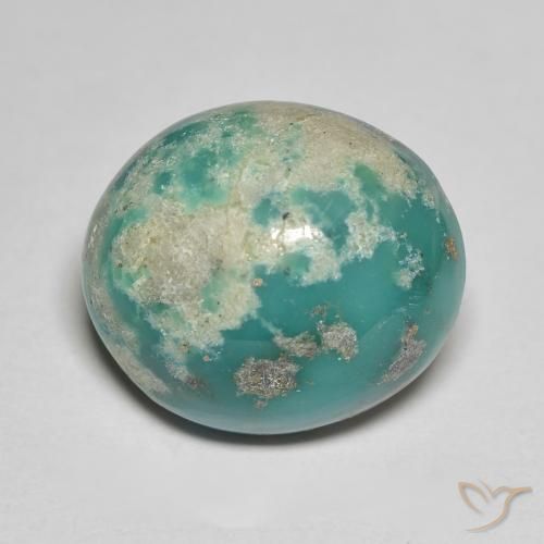 Turchese verde blu da 11,33 ct, taglio ovale da 15,5 x 13,4 mm dagli Stati Uniti, Photo A