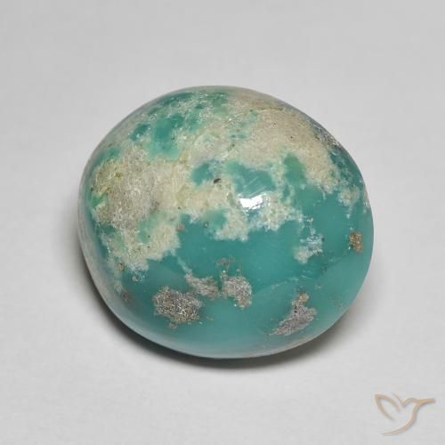 11.33 ct Turquoise Turquoise Stone, Natural Turquoise in Oval Cabochon Shape for Sale