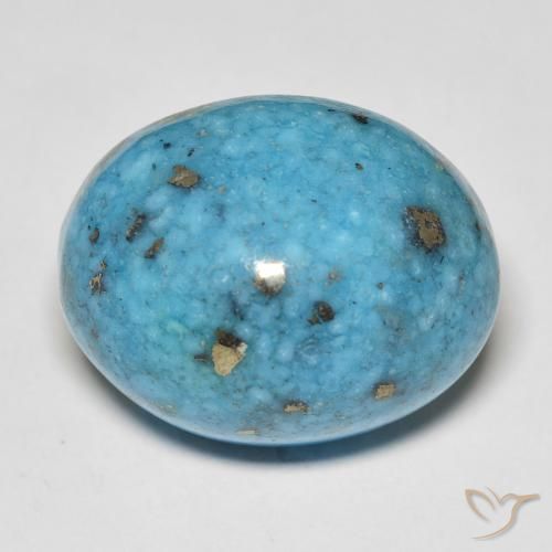 21.61 ct Blue Green Turquoise, 19.1 x 15.4 mm Oval Cut From the United States, Photo A