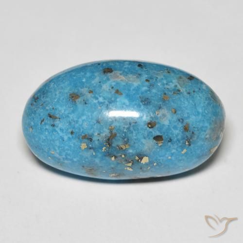 Turchese verde blu da 20,84 ct, taglio ovale da 22,4 x 13,4 mm dagli Stati Uniti, Photo A