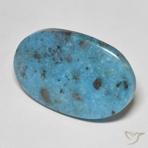 19.46 ct Turquoise Turquoise Stone, Natural Turquoise in Oval Cabochon Shape for Sale