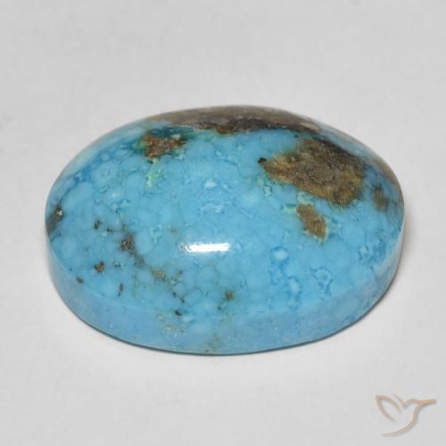Turquoise Gemstone in 20.5 x 15.8 mm Size for Sale, Turquoise Stone in Greenish Blue Color