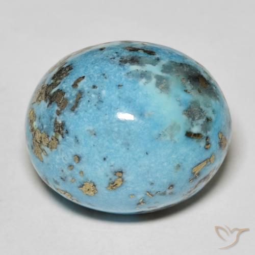 Turchese verde blu da 37,2 ct, taglio ovale da 22,3 x 16,6 mm dagli Stati Uniti, Photo A