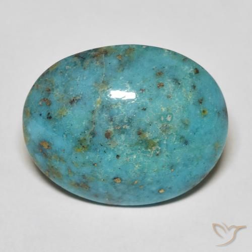 20.24ct Natural Bluish Green Turquoise, Oval, Opaque