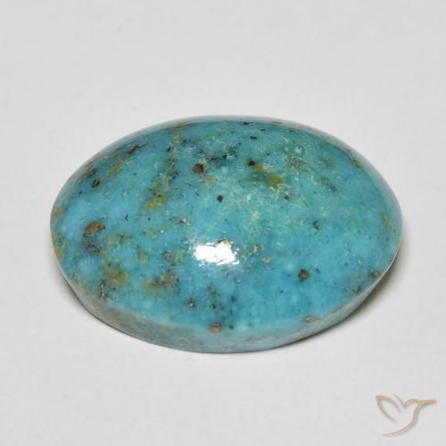 Turquoise Gemstone in 20.2 x 16.2 mm Size for Sale, Turquoise Stone in Bluish Green Color
