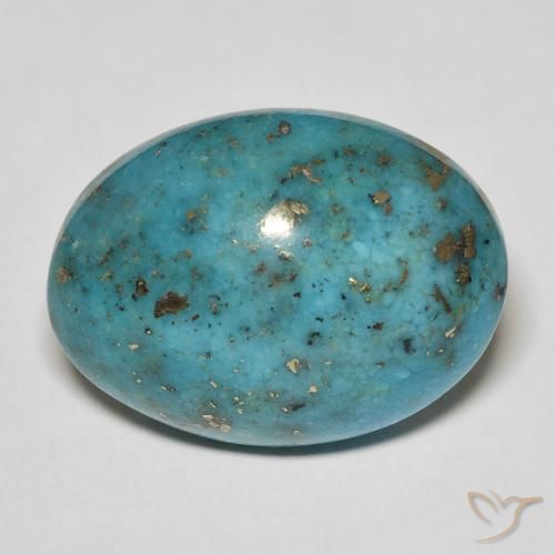 Turchese verde blu da 25,93 ct, taglio ovale da 24 x 17,9 mm dagli Stati Uniti, Photo A