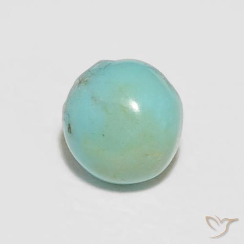 Turchese verde blu da 0,56 ct, taglio rotondo da 5,1 mm dagli Stati Uniti, Photo A