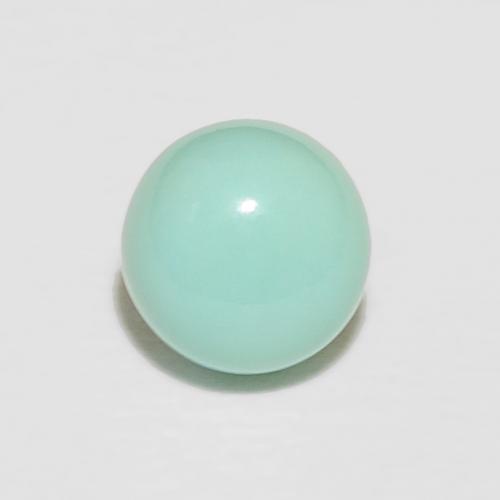 0.58 ct Blue Green Turquoise, 5 mm Round Cut From the United States, Photo A