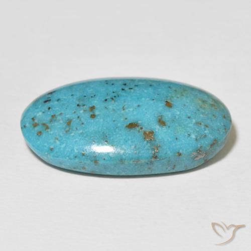 Turquoise Gemstone in 26.5 x 15.2 mm Size for Sale, Turquoise Stone in Green Blue Color