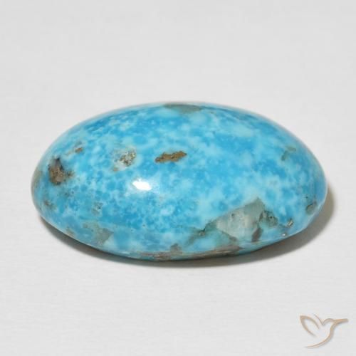 Turquoise Gemstone in 24.3 x 16.1 mm Size for Sale, Turquoise Stone in Greenish Blue Color
