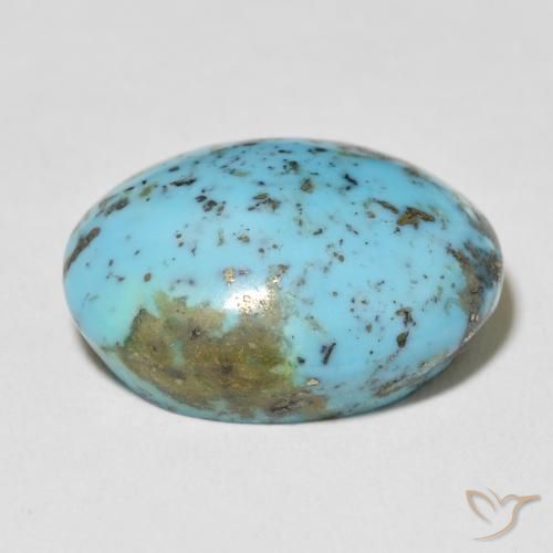 Turquoise Gemstone in 21.7 x 16.9 mm Size for Sale, Turquoise Stone in Light Blue Green Color