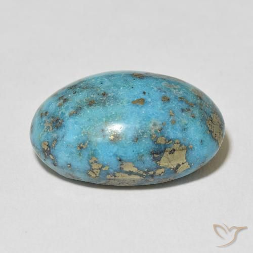 Turquoise Gemstone in 22.3 x 15.2 mm Size for Sale, Turquoise Stone in Greenish Blue Color