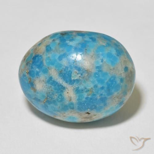 24.07ct Natural Bright Greenish Blue Turquoise, Oval, Opaque