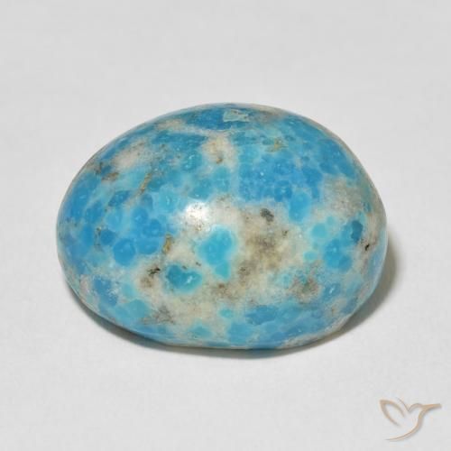 Turquoise Gemstone in 19.7 x 15.7 mm Size for Sale, Turquoise Stone in Bright Greenish Blue Color