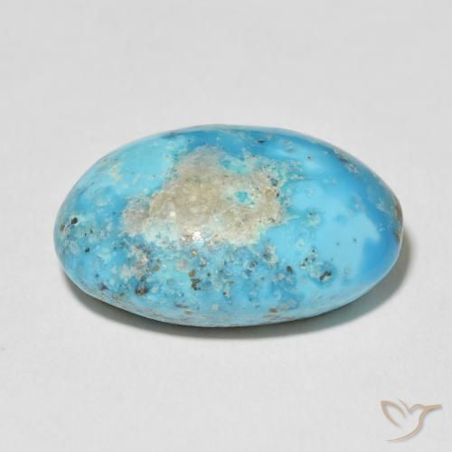 Turquoise Gemstone in 19.6 x 14.2 mm Size for Sale, Turquoise Stone in Greenish Blue Color
