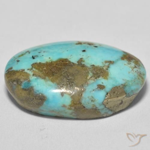 Turquoise Gemstone in 27 x 20 mm (calibrated) Size for Sale, Turquoise Stone in Sea Foam Green Color