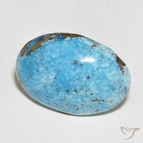 43.52 ct Turquoise Turquoise Stone, Natural Turquoise in Oval Cabochon Shape for Sale