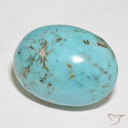 59.90 ct Turquoise Turquoise Stone, Natural Turquoise in Oval Cabochon Shape for Sale