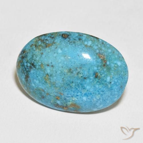 40.86 ct Turquoise Turquoise Stone, Natural Turquoise in Oval Cabochon Shape for Sale