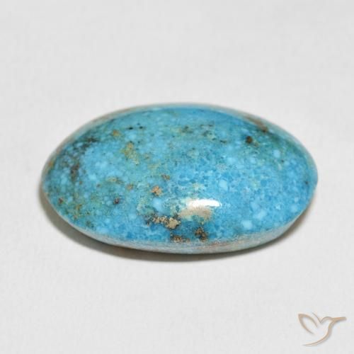 Turquoise Gemstone in 28.5 x 20.1 mm Size for Sale, Turquoise Stone in Medium Greenish Blue Color