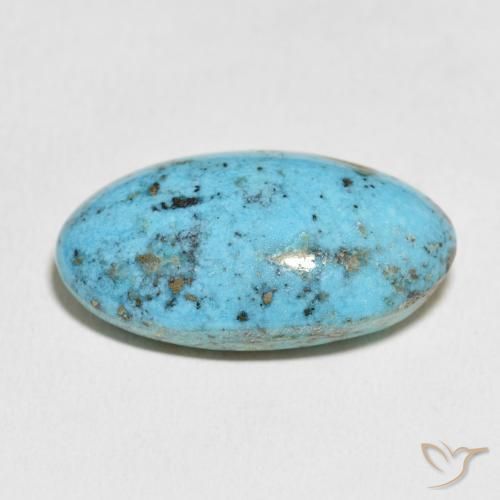 Turquoise Gemstone in 29.4 x 17.1 mm Size for Sale, Turquoise Stone in Greenish Blue Color