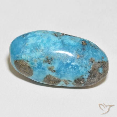 45.91 ct Turquoise Turquoise Stone, Natural Turquoise in Oval Cabochon Shape for Sale