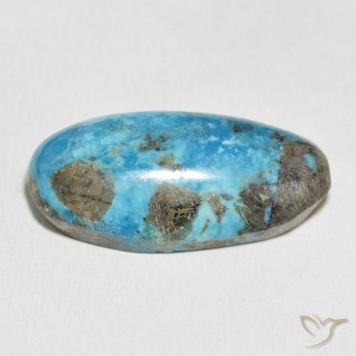 Turquoise Gemstone in 33 x 17.2 mm Size for Sale, Turquoise Stone in Greenish Blue Color