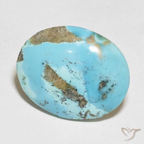 45.84 ct Turquoise Turquoise Stone, Natural Turquoise in Oval Cabochon Shape for Sale