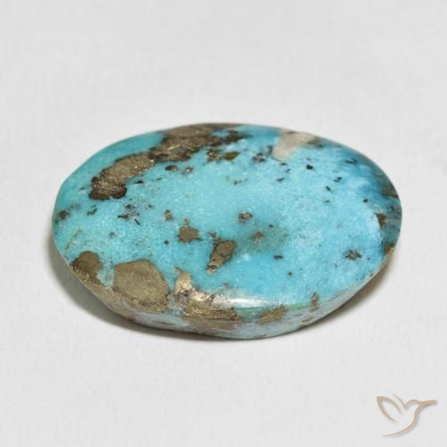 Turquoise Gemstone in 30 x 22.9 mm Size for Sale, Turquoise Stone in Green Blue Color