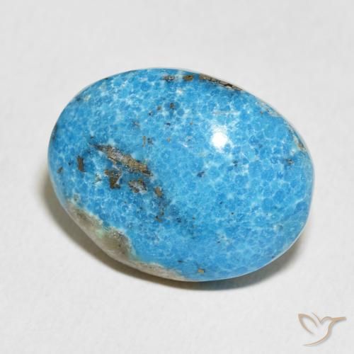 20.57 ct Turquoise Turquoise Stone, Natural Turquoise in Oval Cabochon Shape for Sale