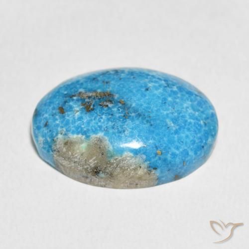 Turquoise Gemstone in 21.8 x 16.8 mm Size for Sale, Turquoise Stone in Greenish Blue Color