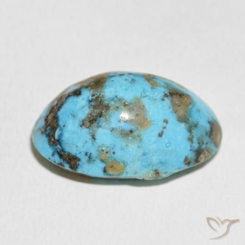 Turquoise Gemstone in 24.4 x 16.2 mm Size for Sale, Turquoise Stone in Greenish Blue Color