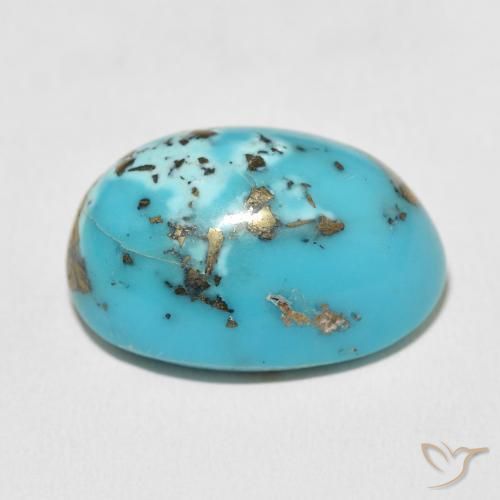 Turquoise Gemstone in 23.4 x 16.2 mm Size for Sale, Turquoise Stone in Greenish Blue Color