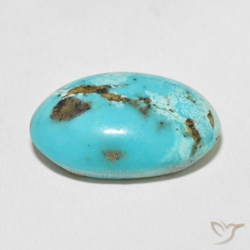 Turquoise Gemstone in 26.1 x 17.1 mm Size for Sale, Turquoise Stone in Teal Color