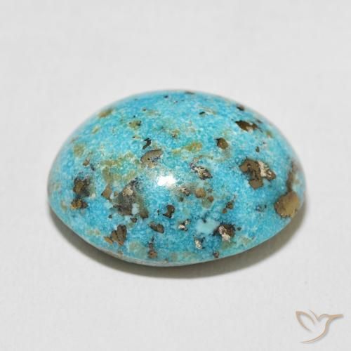 Turquoise Gemstone in 21.6 x 17.6 mm Size for Sale, Turquoise Stone in Blue Green Color