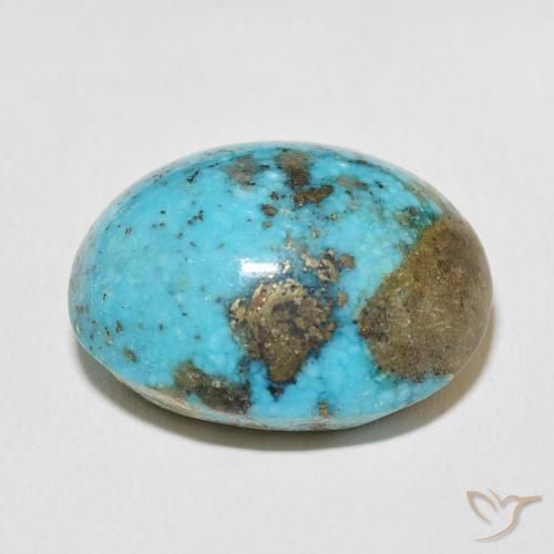 Turquoise Gemstone in 25.1 x 19.9 mm Size for Sale, Turquoise Stone in Greenish Blue Color