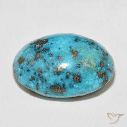 Turquoise Gemstone in 25.7 x 18.9 mm Size for Sale, Turquoise Stone in Greenish Blue Color