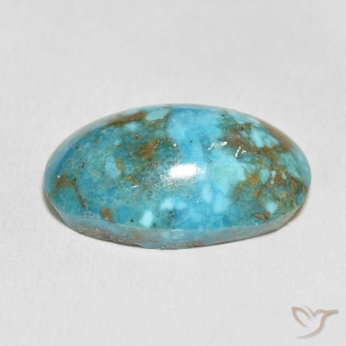 Turquoise Gemstone in 28.1 x 18.1 mm Size for Sale, Turquoise Stone in Greenish Blue Color