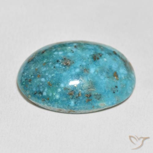 Turquoise Gemstone in 27 x 20 mm (calibrated) Size for Sale, Turquoise Stone in Blue Green Color