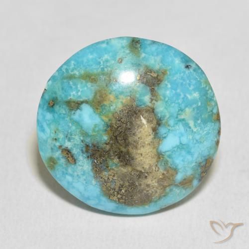 27.22ct Natural Blue Green Turquoise, Round, Opaque