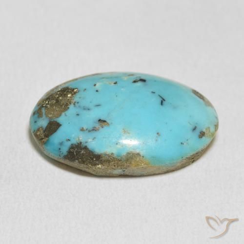 Turquoise Gemstone in 23.3 x 15.9 mm Size for Sale, Turquoise Stone in Greenish Blue Color